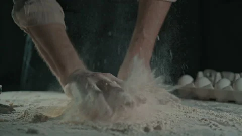Man baking bread Stock Footage 237522192