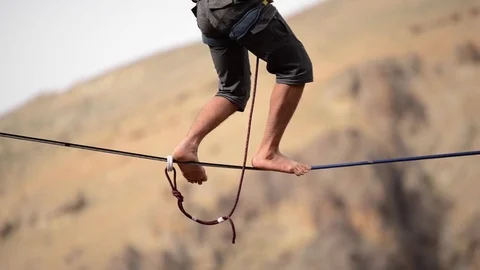 571 Tight Rope Walking Stock Video Footage - 4K and HD Video Clips