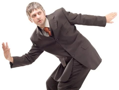 Man Balancing while Surfing Cutout Stock Photos