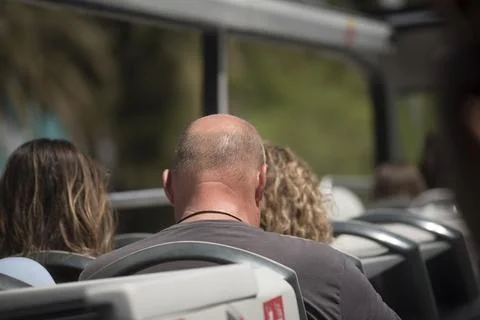 Man with a bald head Foto stock