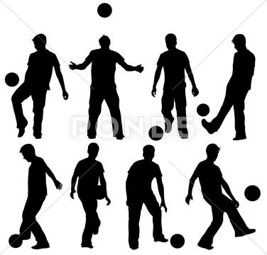 Man with ball Stockillustratie
