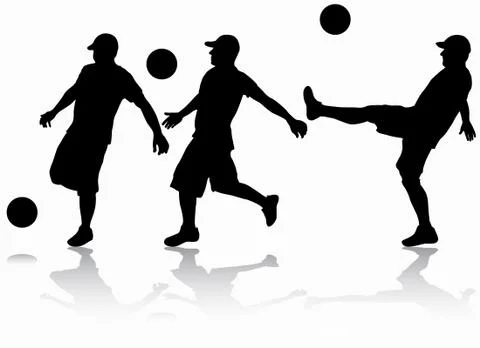 Man with ball Stock Illustration