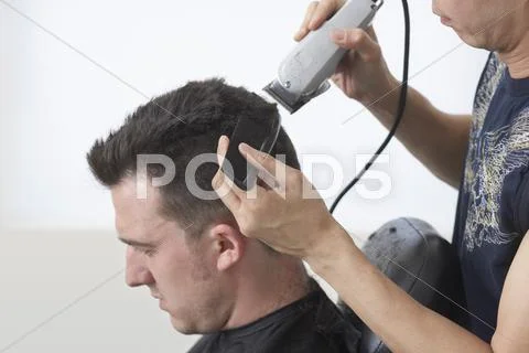 Man At Barber