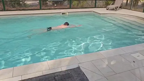 Man bathing Video stock 330365587