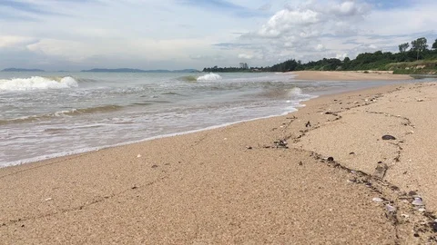 A man on the beach Video stock 96635857