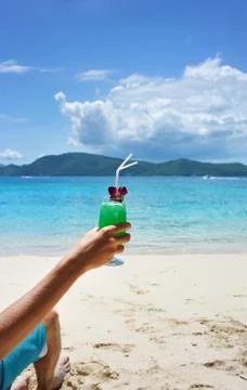 Man on a beach Stock Photos