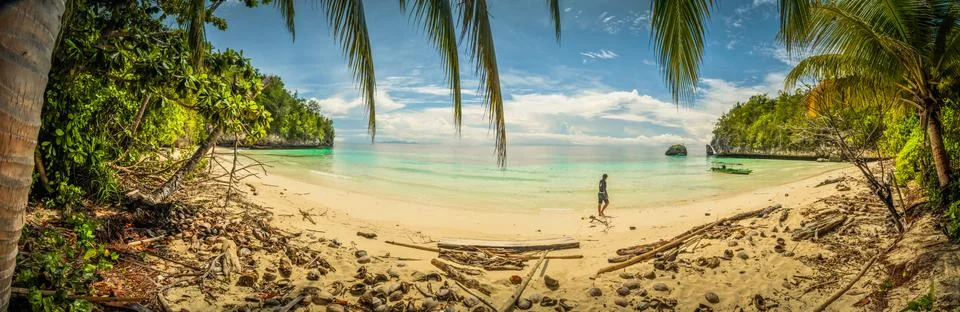 Man on beach Stock Photos