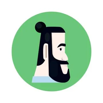 Man with beard Stock-Illustration