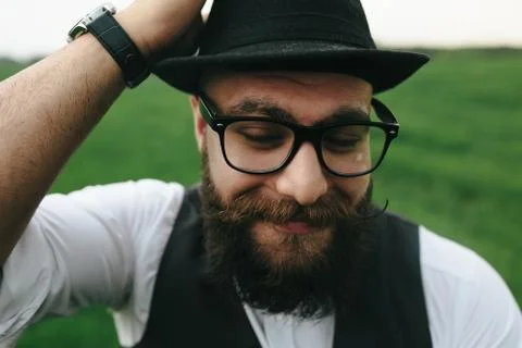 Man with a beard Foto stock