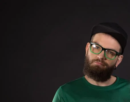 Man with a beard Stock Photos