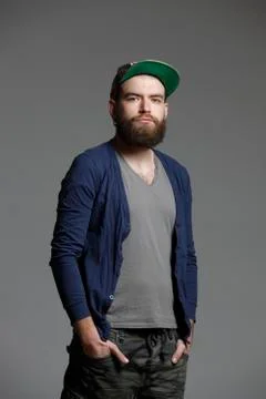 Man with a beard Stock Photos