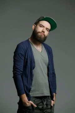 Man with a beard Stock Photos