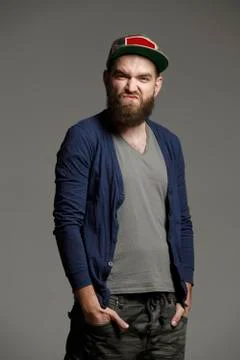 Man with a beard Stock Photos