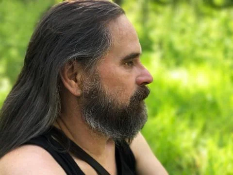 A man with a beard. Stock Photos