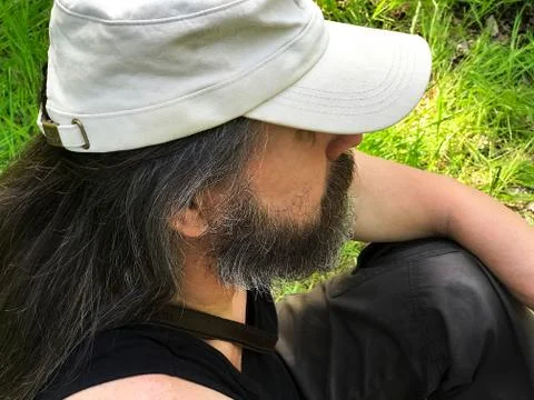 A man with a beard. Foto stock