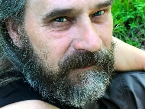 A man with a beard. Stock Photos