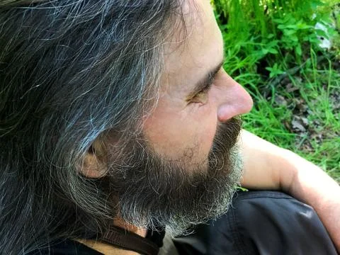 A man with a beard. Stock Photos