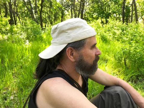 A man with a beard. Stock Photos