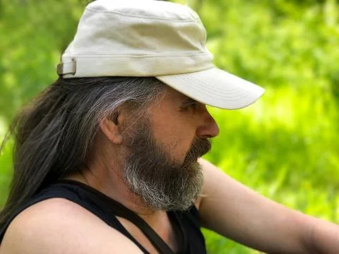 A man with a beard. Stock Photos