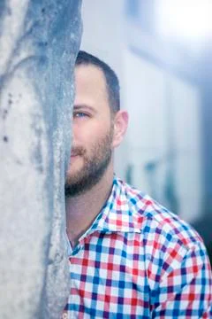 Man with beard Stock Photos