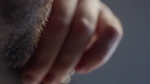 Man with the beard thinking Video stock 271546406