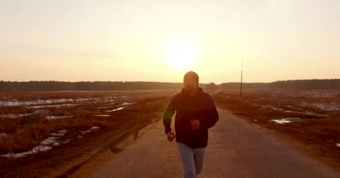 Man beginning to run fast Stock Footage 62681502