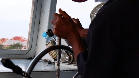 The Man Behind The Boat 動画素材 101212963