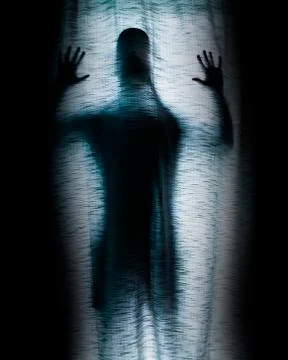 Man Behind the Shroud Stock Photos