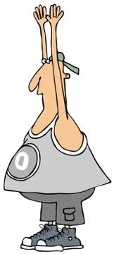 Man being arrested Stock Illustration