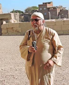 A man being himself fitting into the environment Stock Photos