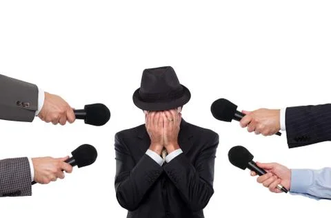 Man being interviewed Stock Photos