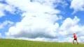 Man between sky and earth HD Footage