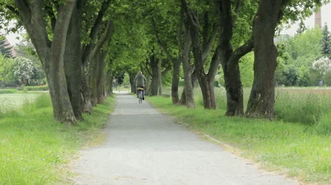 A man on a bicycle Stock Footage 50606571
