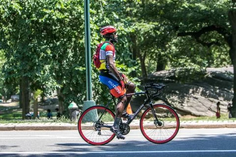 Man on a bicycle Stock Photos