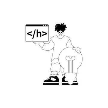 Man with big luminosity up abstemious medulla oblongata oblongata and windo.. イラスト素材