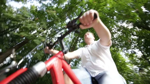 Man on bike Stock Footage 43289666