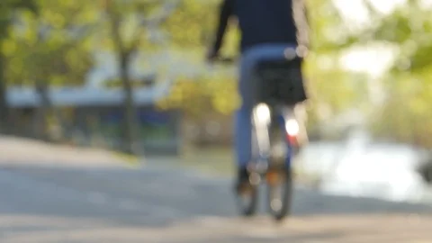Man On A Bike Stock Footage 88712983
