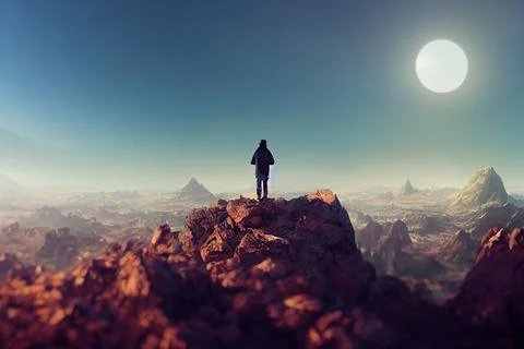 The Man in Black Stock Illustration