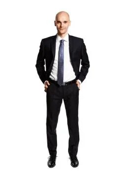 Man in Black Suit Stock Photos