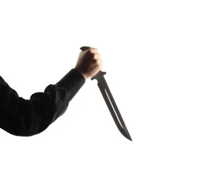 Man with a blade Stock Photos