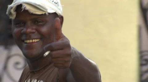 Man blows kiss to camera Stock Footage 39995073