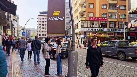 A man in a blue jacket Stock Footage 272905417