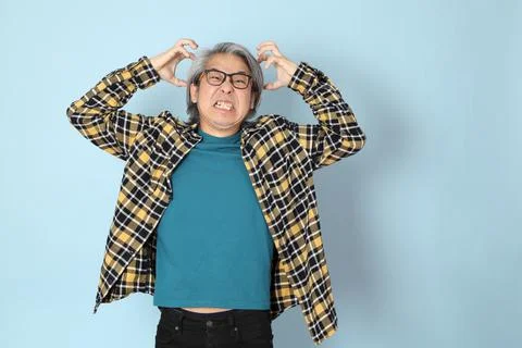 Man in Blue Stock Photos