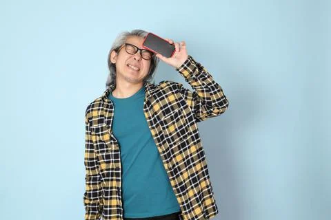 Man in Blue Stock Photos