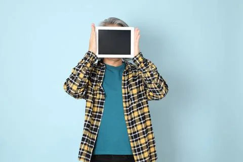 Man in Blue Stock Photos