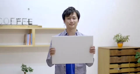 Man with board indoors Stock Footage 161859172