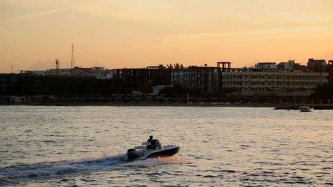 A man in a boat Stock Footage 111192542