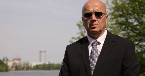 Man Bodyguard Male Agent Secret Stock Video Pond5