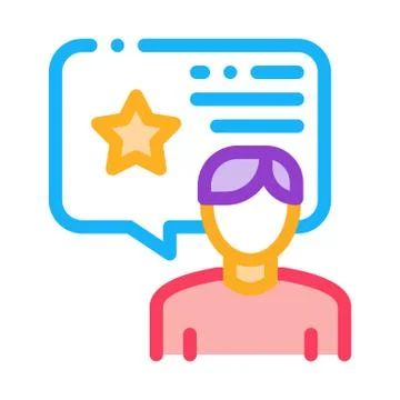 Man Bonus Consultant Icon Vector Outline Illustration Stock Illustration