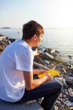 Man with a Book Stock Photos